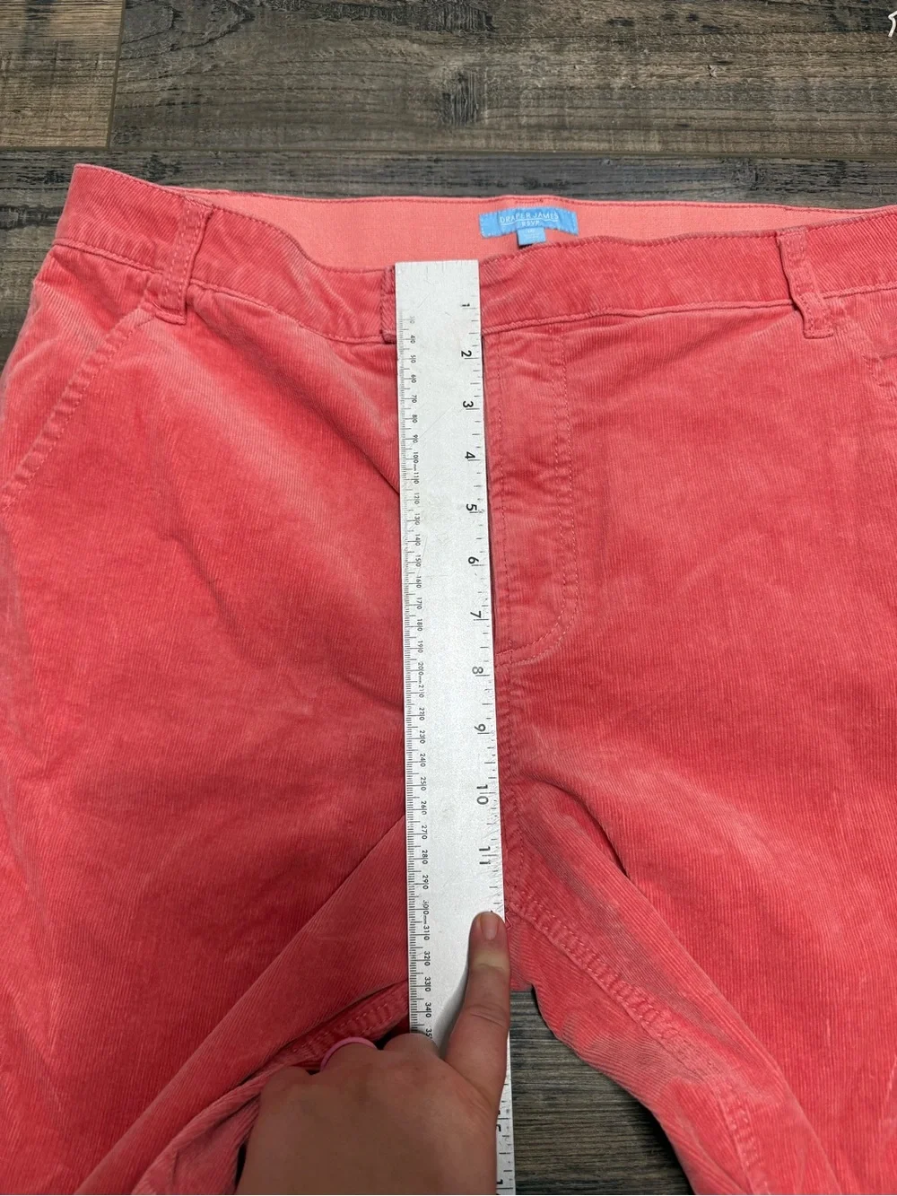 Draper Jeans RSVP Coral Wide-Leg Corduroy Pants Women's Size 16